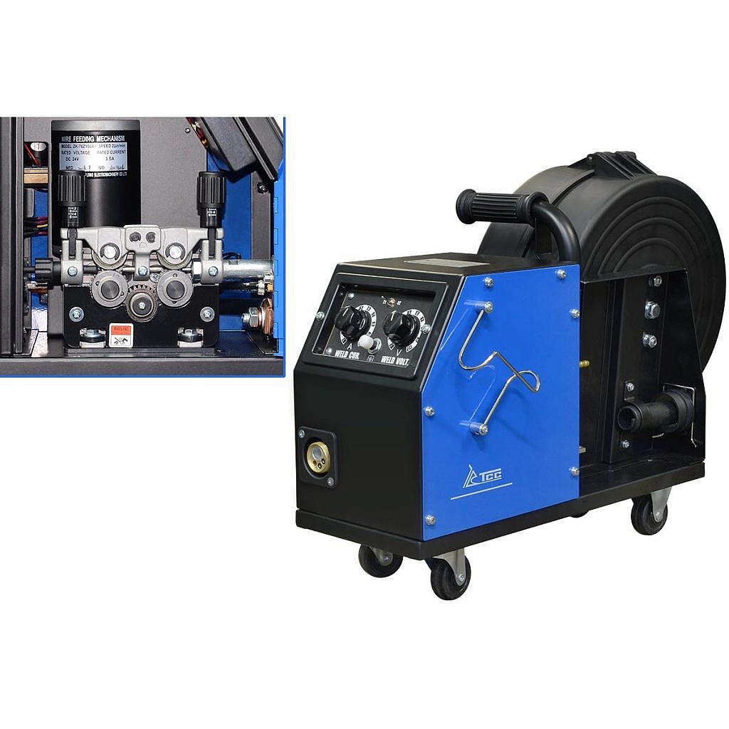 Фото 13 - Закрытый подающий механизм, 4 ролика для PRO MIG/MMA-400/500F / wire feeder.